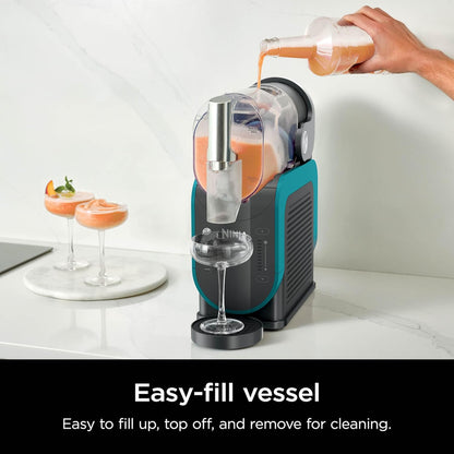 Slushi with Rapidchill Technology, 88 oz. Frozen Drink and Slushie Machine, 5 Preset Programs, Margaritas, Frappes, Premium Accents, Black, FS301