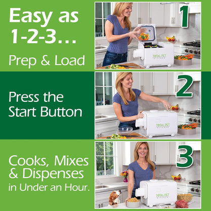 All-in-One Pet Food Maker Multicooker, 4.5 Quart, Mix and Dispense