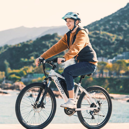 Adult Electric Bike, 350W BAFANG Motor 500W Peak, 4A 3H Fast Charging, 468Wh Li-Ion Battery, 21 Speed Gears, Air Saddle