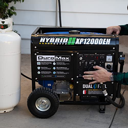 XP12000EH Dual Fuel Generator, 12, 000W Gas/Propane, 457cc 4-Stroke Engine, EPA/Carb Compliant