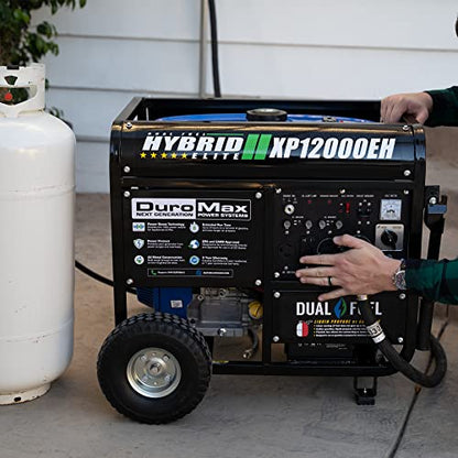 XP12000EH Dual Fuel Generator, 12, 000W Gas/Propane, 457cc 4-Stroke Engine, EPA/Carb Compliant