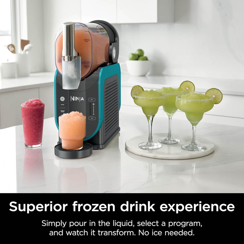 Slushi with Rapidchill Technology, 88 oz. Frozen Drink and Slushie Machine, 5 Preset Programs, Margaritas, Frappes, Premium Accents, Black, FS301