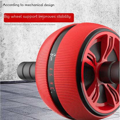 Abdominal Wheel Roller Trainer, Ab Roller Wheel Exercise Equipment, with Training Pad, Fitness Equipment, for Gym Home Exercise Tool Red