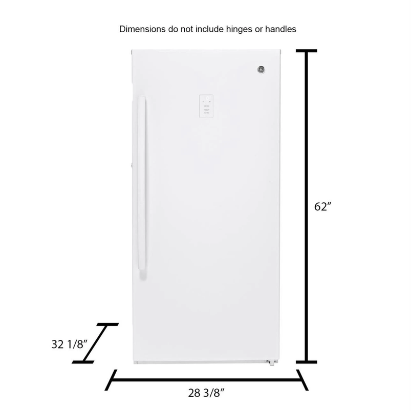 14.1 Cu. Ft. White Frost-Free Upright Freezer FUF14DLRWW