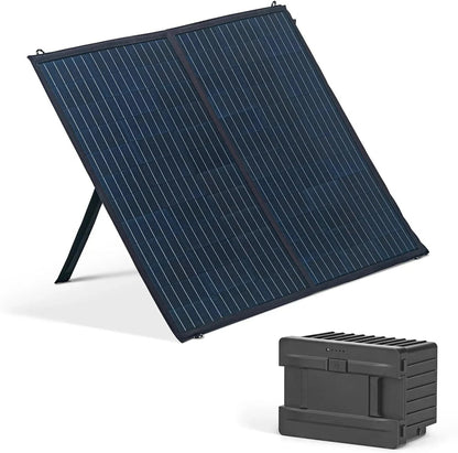48 Qt. Portable 12V Electric Cooler with LG Compressor, Fridge and Freezer, Rugged Wheels, and Solar Power Input, Perfect Plug-in Cooler for Camping