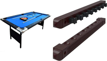 6 Ft Portable Pool Table, Adults Folding Billiards Tables for Game Room with Easy Foldable Storage, Includes Full Set of Billiard Balls, Cues