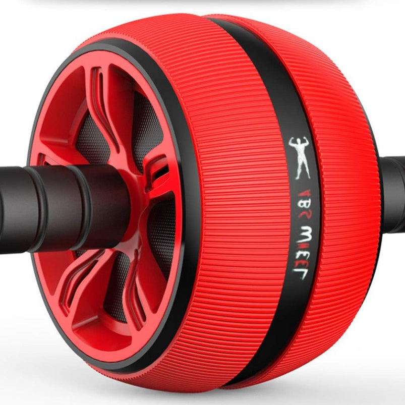 Abdominal Wheel Roller Trainer, Ab Roller Wheel Exercise Equipment, with Training Pad, Fitness Equipment, for Gym Home Exercise Tool Red