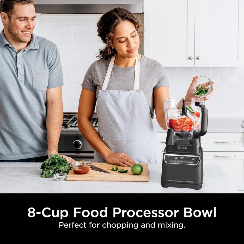 Mega Kitchen System, 1500W, 4 Functions for Smoothies, Processing, Dough, Drinks, with 72-oz. Blender Pitcher, 64-oz. Processor Bowl