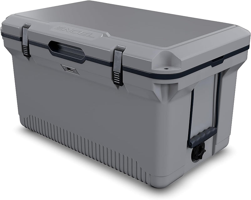 60 QT Ultra-Light Injection Molded Cooler, Ice Chest Keeps Ice up to 7 Days, Large Cooler Includes Wire Basket, Divider and Built-in Bottle Opener