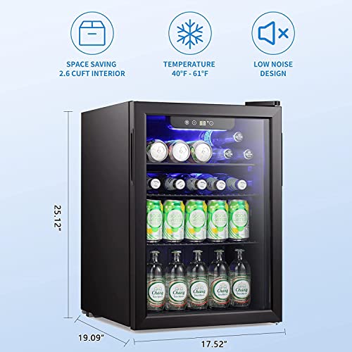 Antarctic Star Mini Fridge-95 CAN Beverage Refrigerator