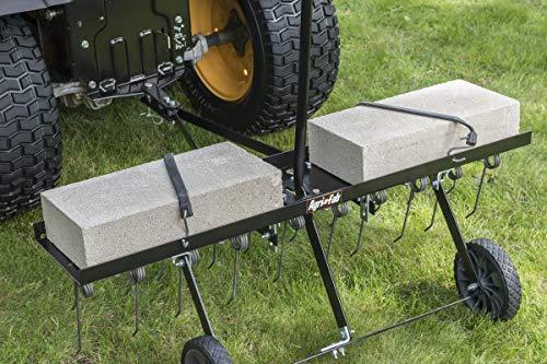 Agri-Fab 45-0295 48-Inch Tine Tow Dethatcher, Black, Medium