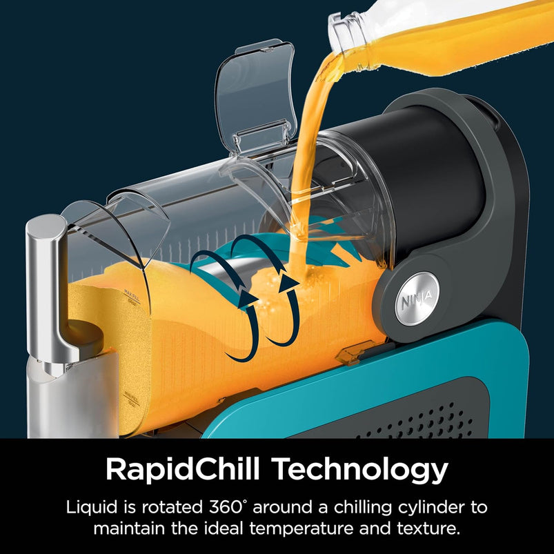 Slushi with Rapidchill Technology, 88 oz. Frozen Drink and Slushie Machine, 5 Preset Programs, Margaritas, Frappes, Premium Accents, Black, FS301