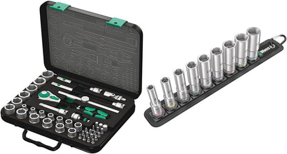 5003594001 8100 Sb 2 Zyklop 3/8" Metric Ratchet Set Piece of 43