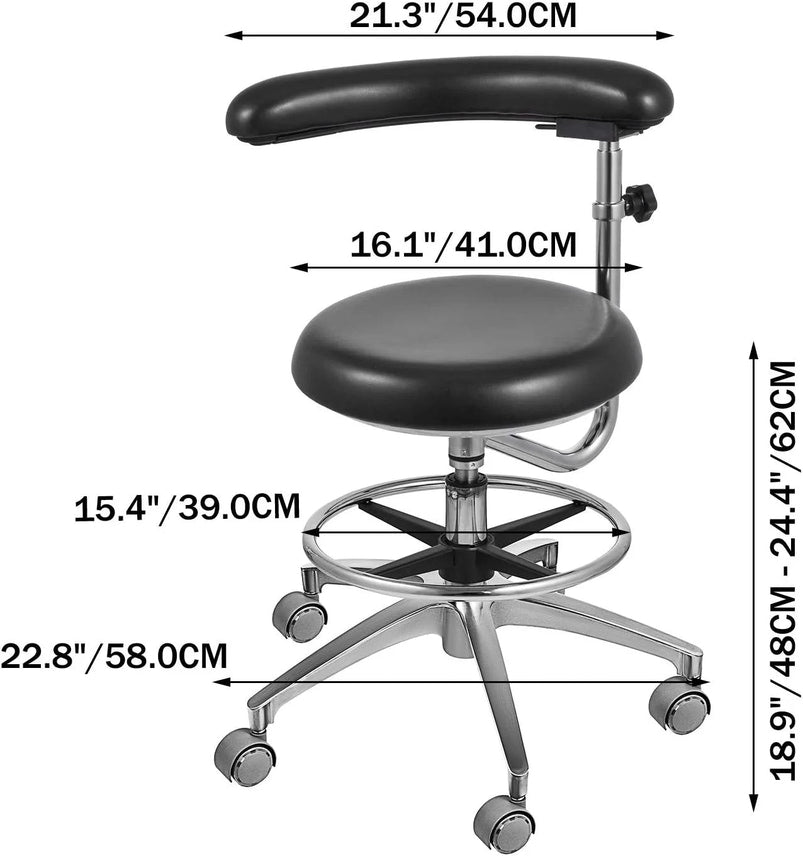 Medical Dental Stool Dental Assistant Stool Chair Height Adjustable Doctor Chair