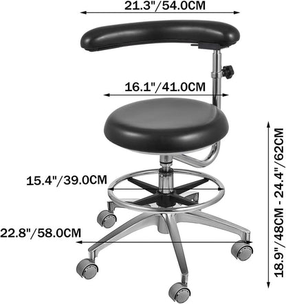 Medical Dental Stool Dental Assistant Stool Chair Height Adjustable Doctor Chair