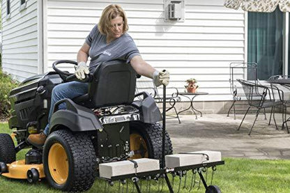 Agri-Fab 45-0295 48-Inch Tine Tow Dethatcher, Black, Medium