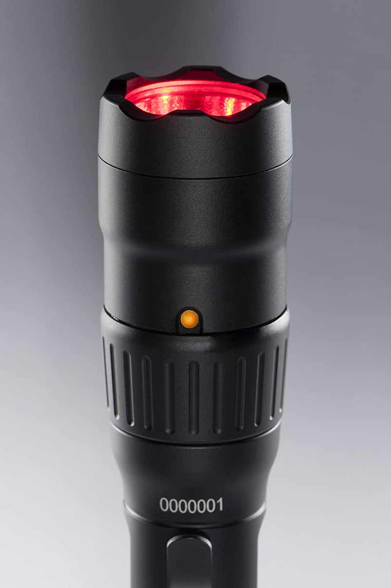 7600 Rechargeable Tactical Flashlight Black