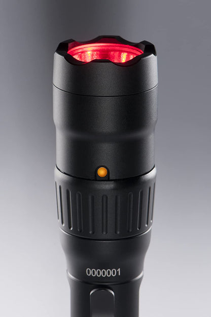 7600 Rechargeable Tactical Flashlight Black