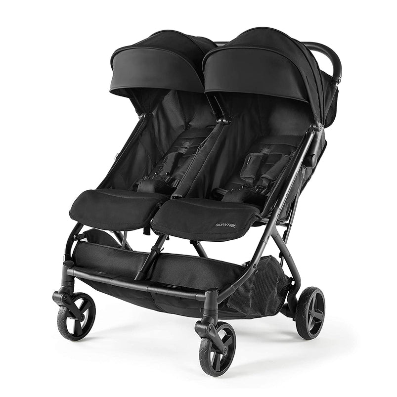 3Dpac Cs Plus Double Stroller, Black, Car Seat Compatible Baby Stroller, Lightweight Stroller with Convenient One-Hand Fold