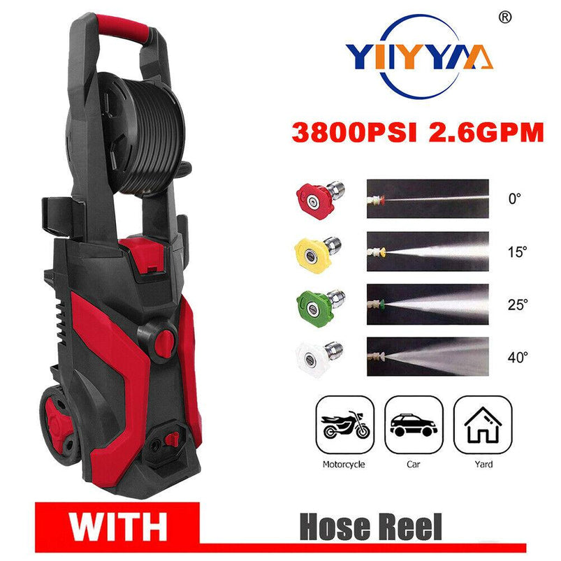 3800PSI 2.6GPM Electric Changeable Pressure Auto Washer Cleaner JET Machine
