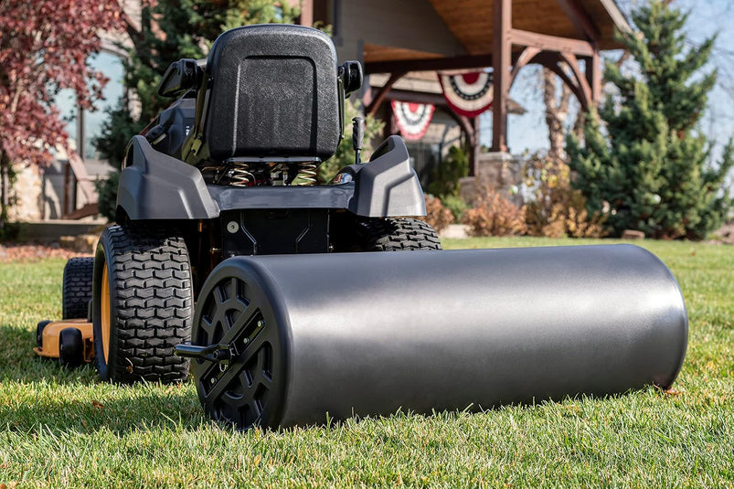 Agri-Fab 45-0604 18" x 48" Tow Behind Poly Lawn Roller 550 Lbs Weight with Water, Poly Drum and Steel Frame