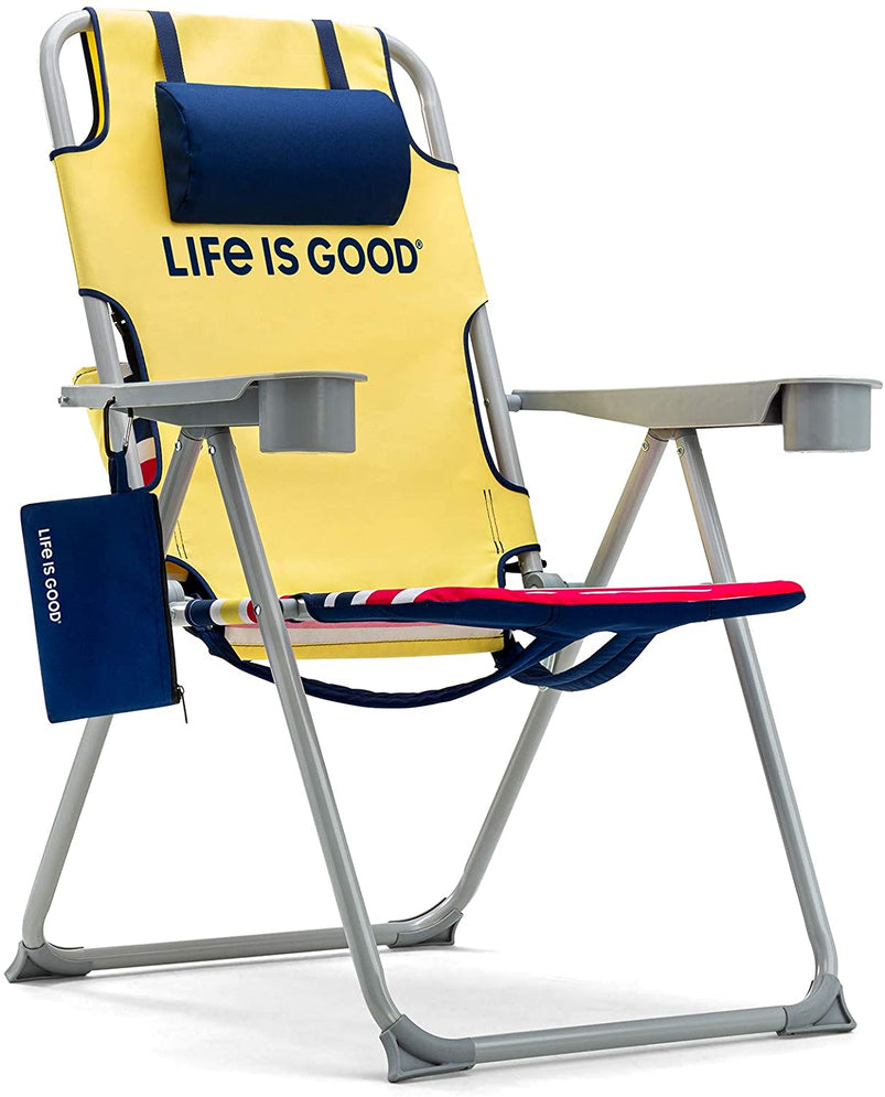 Ake Blue Beach Chair, Short