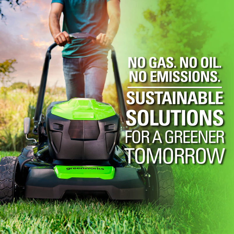 80V Cordless 21 in Self-Propelled Brushless Lawn Mower, Greenworks