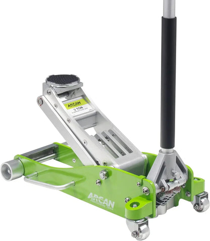 Tools 3-Ton Quick Rise Aluminum Floor Jack with Dual Pump Pistons and Reinforced Lifting Arm A20018_A20019