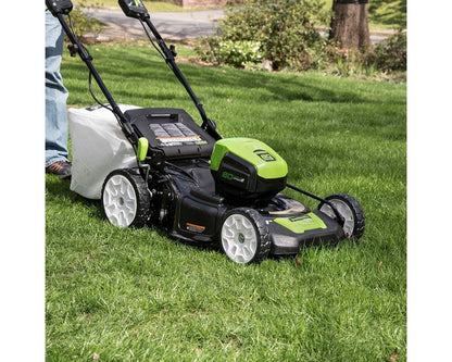 80V Cordless 21 in Self-Propelled Brushless Lawn Mower, Greenworks