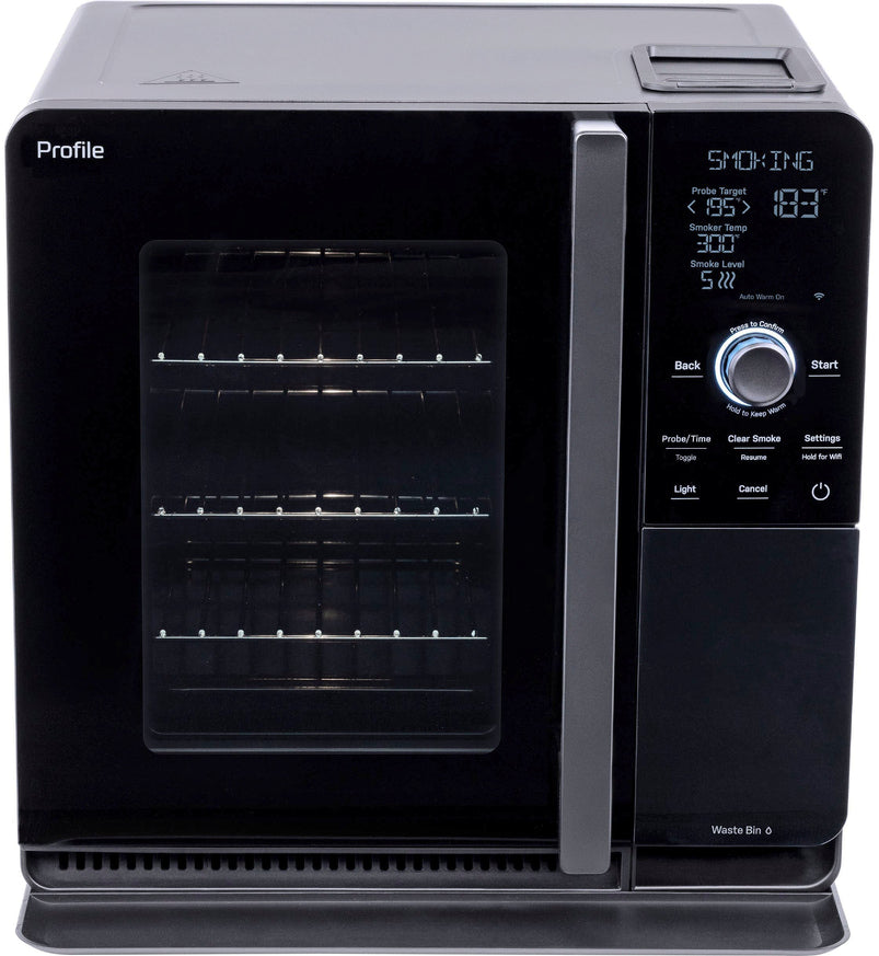 GE Profile, Smart Indoor Smoker, Black, 2025