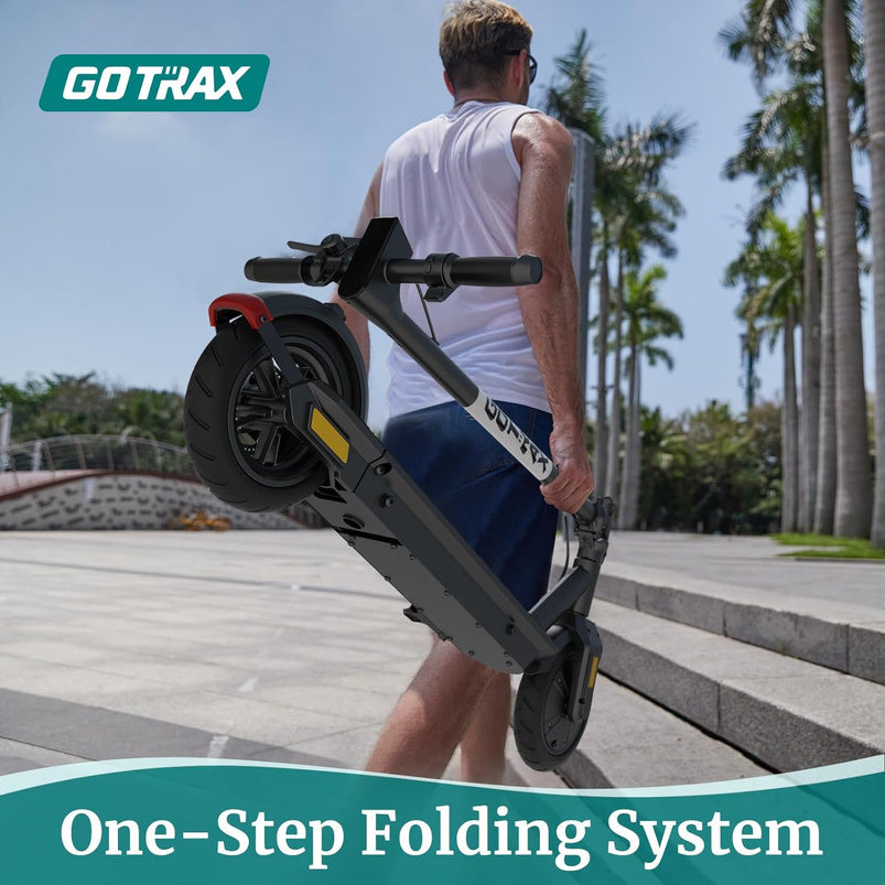 Adult Electric Scooter, 8.5 Inch Pneumatic Tires, MAX Range 14/18 Miles, MAX Speed 15.5/18 MPH, Powered by 300 Watt Motor