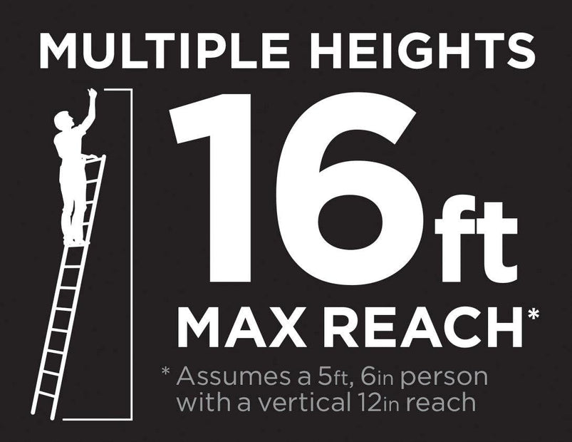 20313T1ASE SmartClose Telescoping Aluminum Ladder with Pinch-Free, Soft-Close Locking Mechanism 300-Pound Capacity