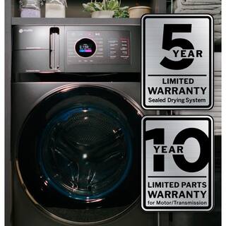 Profile 4.8 Cu. Ft. Ultrafast Combo Washer Dryer with Ventless Heat Pump Technology in Carbon Graphite