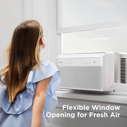 U-Shaped Inverter Window Air Conditioner 12, 000BTU with Open Window Flexibility, Robust Installation, Extreme Quiet, 35% Energy Saving, Smart Control