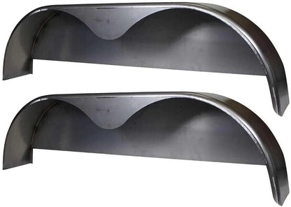72x10-3/4 Tandem Axle Steel Trailer Fender W/Back Plate Welded in