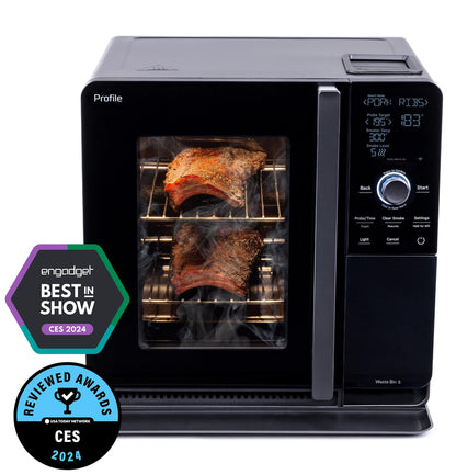 GE Profile, Smart Indoor Smoker, Black, 2025