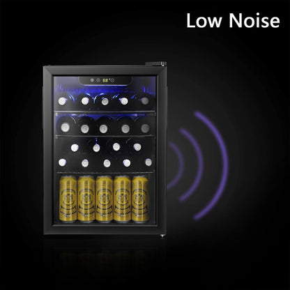 Antarctic Star 36 Bottle Wine Cooler/Cabinet Beverage Refrigerator Small Mini Wine Cellar Beer Soda Bar Fridge Quiet Operation Compressor Adjust