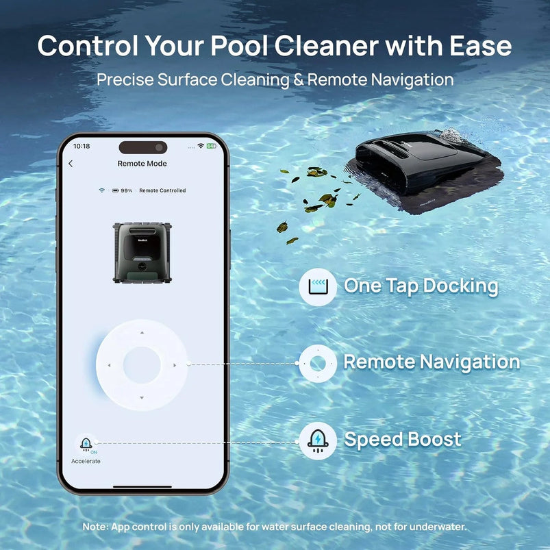 Beatbot Aquasense 2 Pro Cordless Pool Vacuum Robot, Unmatched 5-in-1 Cleaning, Surface Parking, Skims Water Surface with App Control