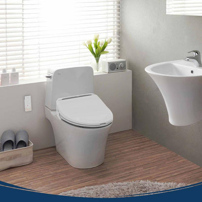 Uspa 6800 Electric Bidet Seat for Elongated Toilets in White USPA6800-E