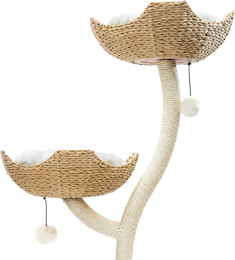 73" Tall Modern Cat Tree Scratching Tower for Large Cats, Scratching Post Condo, Cat Tower for Multiple Cats, Cat Gifts by Mau Lifestyle