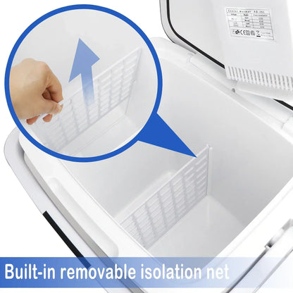 Newest Portable Iceless Thermoelectric Cooler Warmer Low Noise Car Electric Refrigerator Mini Fridge for Car Travel Trip Caming