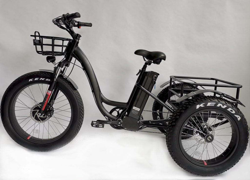 BAFANG All Terrain Fat Tire Electric Tricycle, 750W, 23 mph, 55 Mile Range