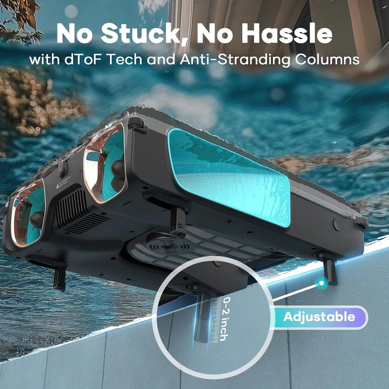 Aiper Surfer S2 Solar Pool Skimmer with App Support, 24/7 Cleaning, Dual Charging Modes, Smart Obstacle Avoidance, Ideal for All Swimming Pool Types
