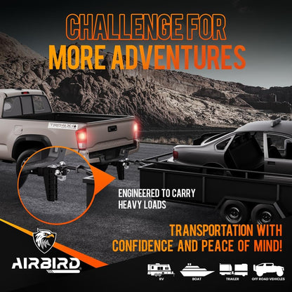 Adjustable Trailer Hitch Fits 2-Inch Receiver