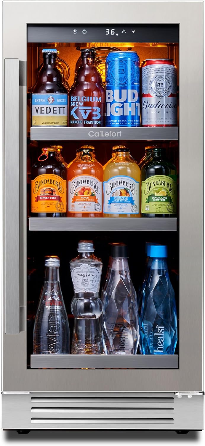 24 in Wine Cooler Refrigerator, 46 Bottle Wine Fridge Dual Zone with Modern Touch Intelligent Digital 40 Degree -65 Degree F Low Noise