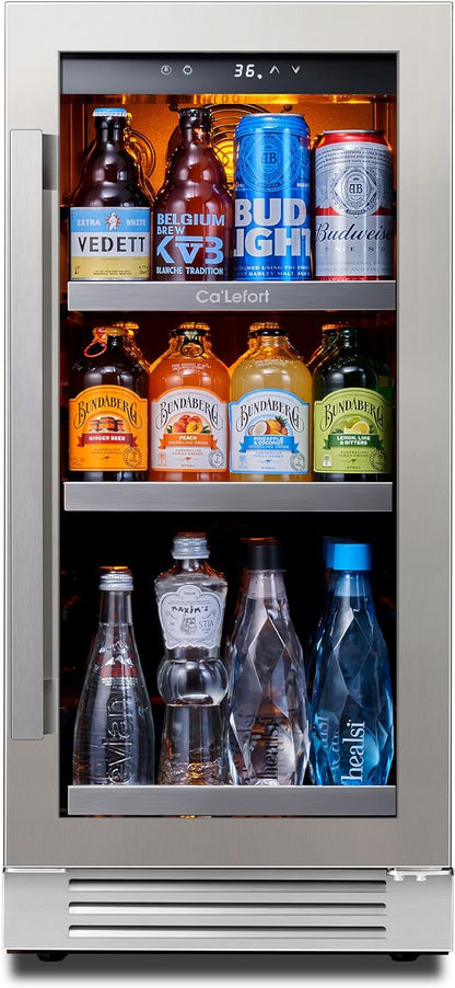 24 in Wine Cooler Refrigerator, 46 Bottle Wine Fridge Dual Zone with Modern Touch Intelligent Digital 40 Degree -65 Degree F Low Noise