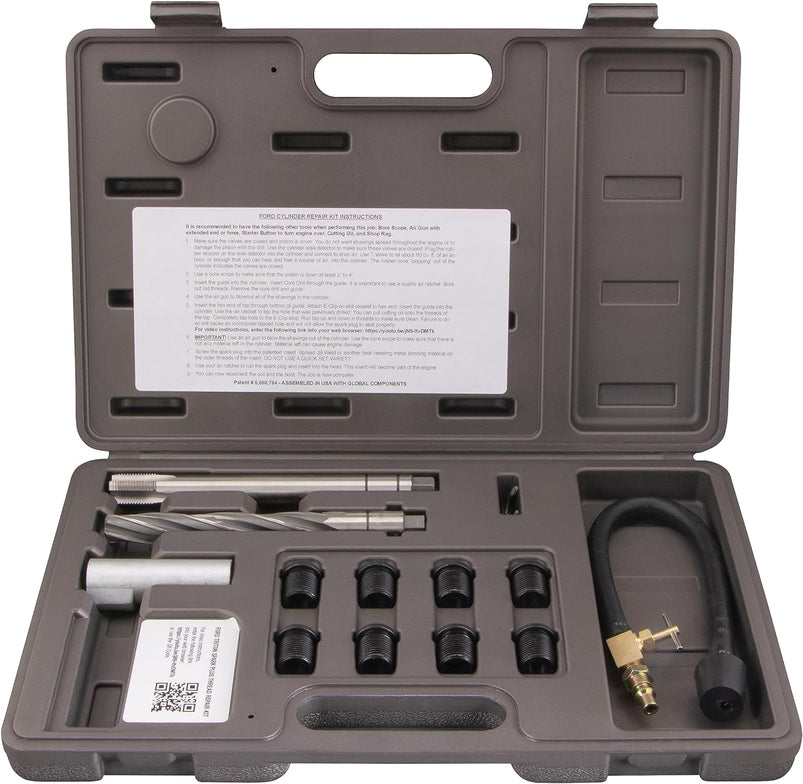38900 Two Valve Ford Triton Tool Kit, Foolproof Repair System, Spark Plug Thread Repair Kit. Tools and Equipment
