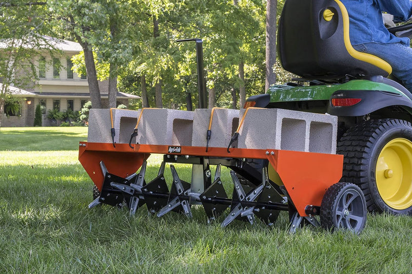 Agri-Fab 45-0604 18" x 48" Tow Behind Poly Lawn Roller 550 Lbs Weight with Water, Poly Drum and Steel Frame