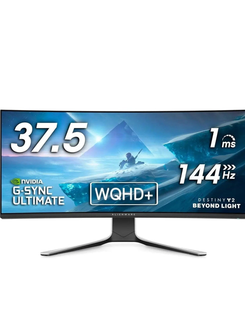 Alienware Ultrawide Curved Gaming Monitor 38 Inch, 144Hz Refresh Rate, 3840 x 1600 WQHD, IPS, NVIDIA G-SYNC Ultimate, 1ms Response Time