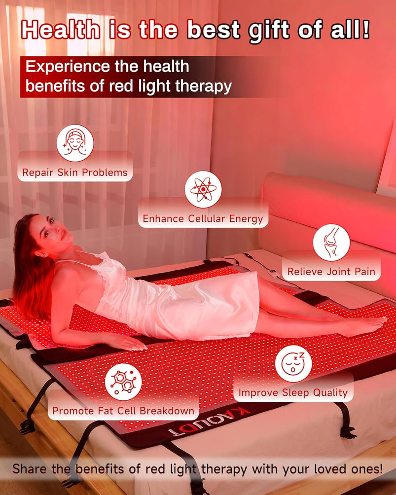 Red Light Therapy Mat, Medical-Grade TPU, 2570 LEDs, 73"x33", 2025